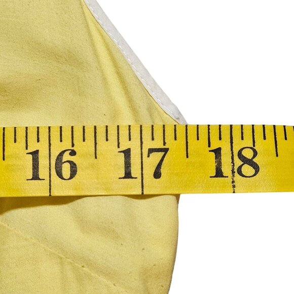 Vineyard Vines Buttercream Yellow  Embroidered Easter Spring  Mini Dress 6 - Picture 14 of 16